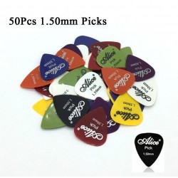 Escolhas de guitarra elétrica - 0.58mm 0.71mm 0.81mm 0.96mm 1.20mm 1.50mm - conjunto de 50 peças