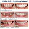 Tampa de dentes de silicone - prótese 2 peças