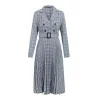 Vintage plaid dress with beltDresses