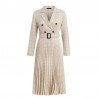 Vestido de xadrez vintage com cinto