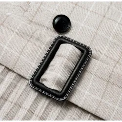 Vintage plaid dress with beltDresses