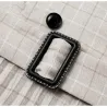 Vintage plaid dress with beltDresses