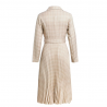Vestido de xadrez vintage com cinto