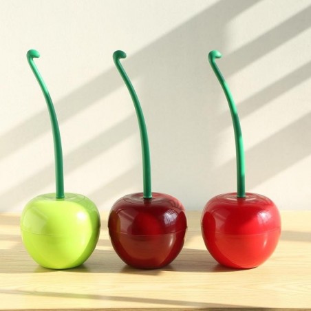 Escova de toalete em forma de cereja