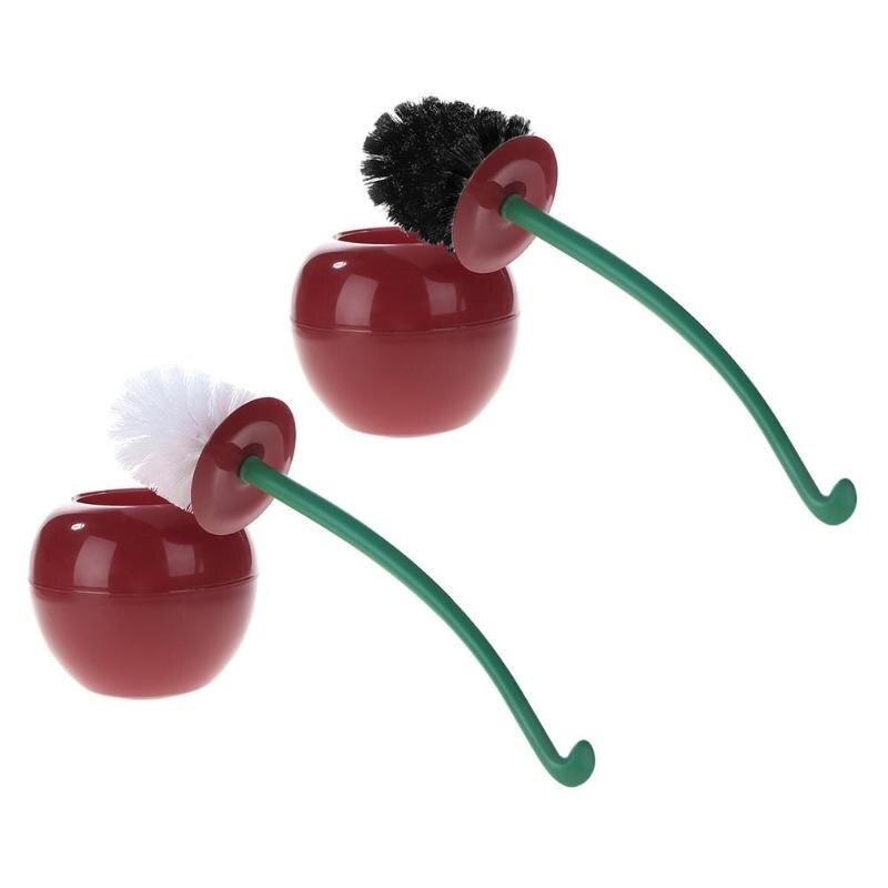 Escova de toalete em forma de cereja