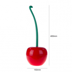 Escova de toalete em forma de cereja