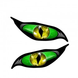 3D olhos zumbis - adesivo de carro de vinil 13 * 5cm