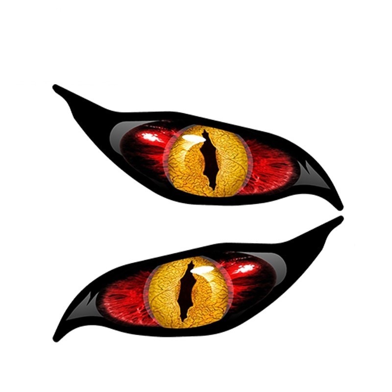 3D olhos zumbis - adesivo de carro de vinil 13 * 5cm