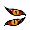 3D olhos zumbis - adesivo de carro de vinil 13 * 5cm