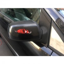 olhos de zumbi vermelho - adesivo de carro de vinil 13 * 5 cm 2 peças