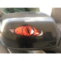 olhos de zumbi vermelho - adesivo de carro de vinil 13 * 5 cm 2 peças