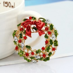 Tarde de névoa de Natal - broche