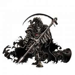 Esqueleto da morte - adesivo de carro de vinil 13 * 10.1cm