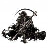 Esqueleto da morte - adesivo de carro de vinil 13 * 10.1cm