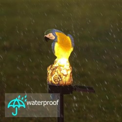 Solar powered LED parrot - garden lightSolar lighting