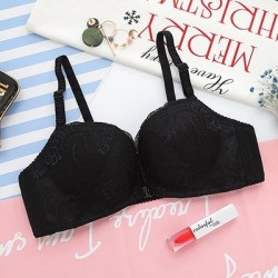 Bra floral - fechamento frontal - empurrar para cima - sem fio
