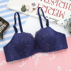Bra floral - fechamento frontal - empurrar para cima - sem fio