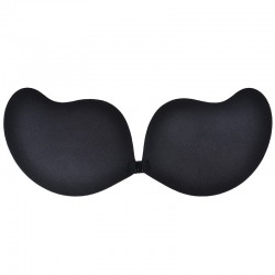 Sutiã adesivo com push up - sem alças - fechamento frontal