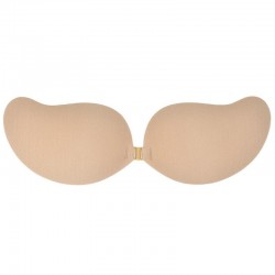 Sutiã adesivo com push up - sem alças - fechamento frontal