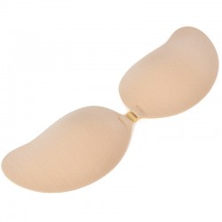 Sutiã adesivo com push up - sem alças - fechamento frontal
