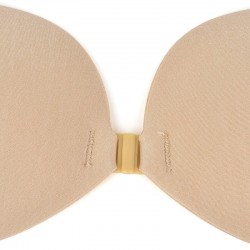 Sutiã adesivo com push up - sem alças - fechamento frontal