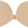 Sutiã adesivo com push up - sem alças - fechamento frontal