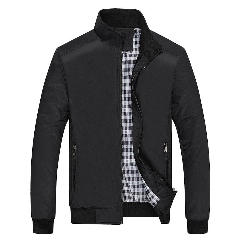 Inverno & outono quebra-vento - jaqueta slim casual