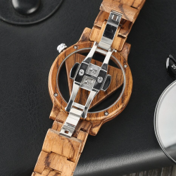 Geometric triangle - wooden Quartz watch - unisexWatches
