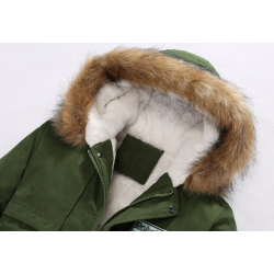 jaqueta com capuz de inverno - quente - magro