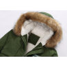 jaqueta com capuz de inverno - quente - magro