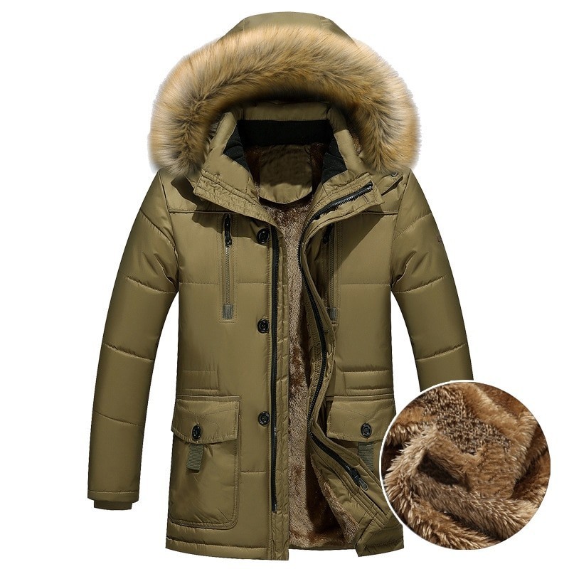 Thick warm hooded winter jacketJackets Thick warm hooded winter jacketJackets