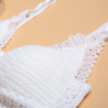 Sutiã de renda sexy & calcinhas - roupa interior sem costura - conjunto