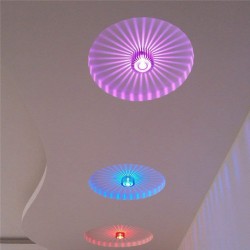 LED inteligente 3W - luz de teto de alumínio - controle remoto - RGB - dimmable