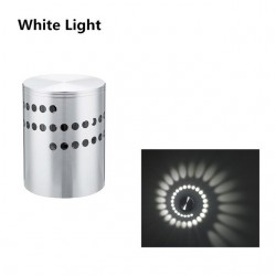 LED wall light with spiral hole - RGB - remote controllerWall lights