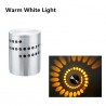 LED wall light with spiral hole - RGB - remote controllerWall lights