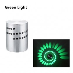 LED wall light with spiral hole - RGB - remote controllerWall lights
