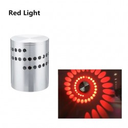 LED wall light with spiral hole - RGB - remote controllerWall lights