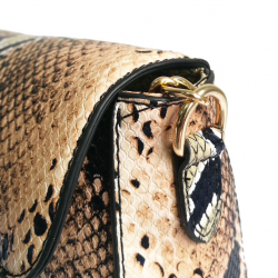 Padrão de pele de cobra - saco de ombro pequeno