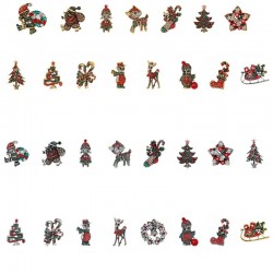 Broches de cristal de Natal