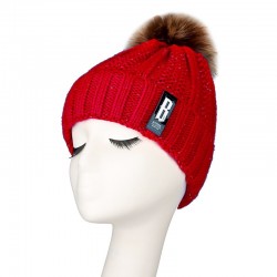Warm winter wool hat with pom pomHats & Caps