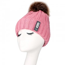 Warm winter wool hat with pom pomHats & Caps