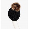 Warm winter wool hat with pom pomHats & Caps