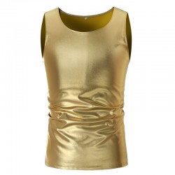 Shiny metallic t-shirt - sleeveless vestT-shirts