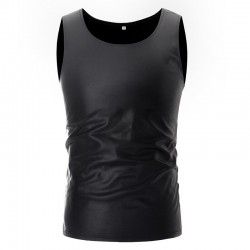T-shirt metálico brilhante - colete sem mangas