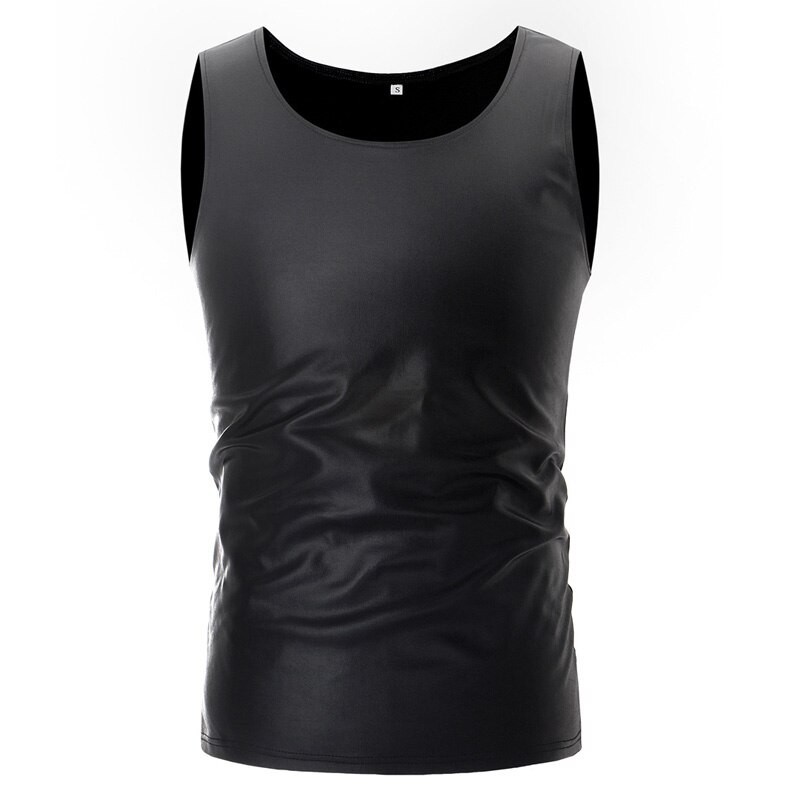 T-shirt metálico brilhante - colete sem mangas T-shirt metálico brilhante - colete sem mangas