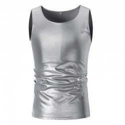 Shiny metallic t-shirt - sleeveless vestT-shirts