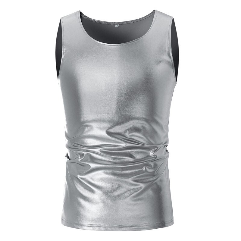 Shiny metallic t-shirt - sleeveless vestT-shirts