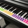 Piano teclado nomes de som adesivos - rótulos de música