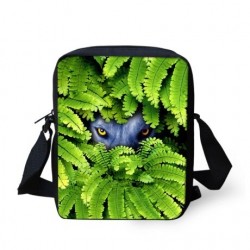 Animais em folhas - pequeno saco crossbody