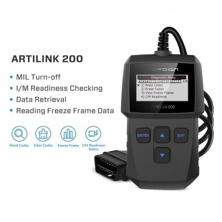 ArtiLink 200 - car diagnostic tool - OBDII OBD2 scanner - X431 code reader 3001Diagnosis